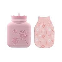 Mini sac à eau chaude et froide en Silicone, sacoche Portable étanche, Durable et mignonne, pour bouteille d'eau chaude et froide, pour l'hiver, 1 pièce, 340ml