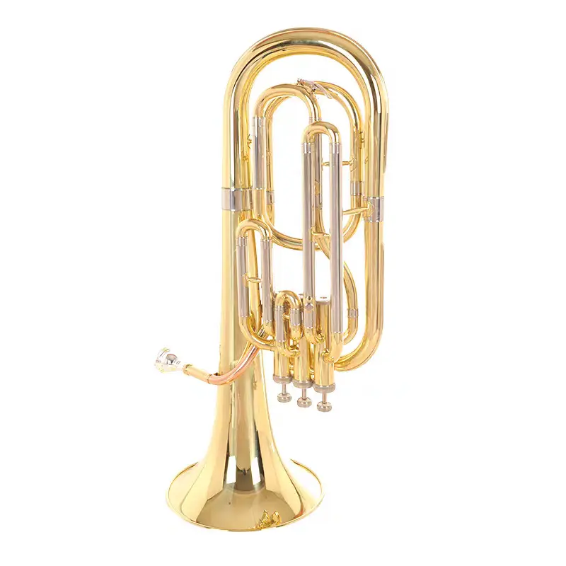 B Platte Sleutel Drie-Key Tenor Muziekinstrument Tuba/Trompeta Beginner Messing Instrument Trompet