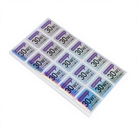 Étiquettes holographiques anti-contrefaçon personnalisées - Autocollants en feuille d'or UV imperméables pour ordinateur, appareil photo, étui de téléphone, emballage