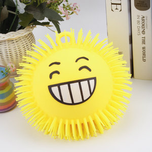 Bóng Phồng Mặt Nhấp Nháy Tpr 9 Inch Đồ Chơi Bóng Bóp Bóng Nảy Có Gai Phát Sáng Nhím - Product Image 5