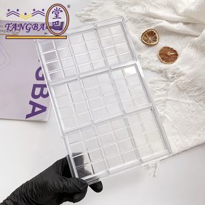 Tangba <span class=keywords><strong>Plaque</strong></span> de moule à chocolat rectangulaire personnalisable <span class=keywords><strong>Polycarbonate</strong></span> Outil de gâteau facile à utiliser avec conception de bloc de grille pour la fabrication de chocolat - Product Image 3