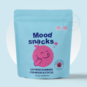 60 Gomitas de Azafrán para Adolescentes, Suplemento Dietético para el Alivio del Estrés <span class=keywords><strong>y</strong></span> la Concentración, Producto de Belleza - Product Image 1