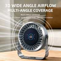 Ventilateur USB Mini Rechargeable OEM&ODM en Gros, 10000mAh, Portable, pour Bureau et Chambre, avec Veilleuse LED