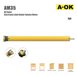 Motor <span class=keywords><strong>Tubular</strong></span> A-OK AM35-6/28-E, Venta Directa, Interfaz de 3 Cables, Motor <span class=keywords><strong>Tubular</strong></span> de Tres Cables, Límite Mecánico Integrado, CA - Product Image 1