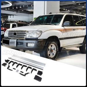 Car Side Footboard Running <b>Step</b> <b>Bar</b> <b>Step</b> Exterior Part for Toyota Land Cruiser LC100 1998-2006 Running Board Car Accessories - Product Image 3