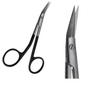 Ciseaux à cou de cygne dentelés Gorney Supercut en acier inoxydable, manuels, pour hôpital, ORL, chirurgie plastique, instrument de classe clinique CE - Product Image 1