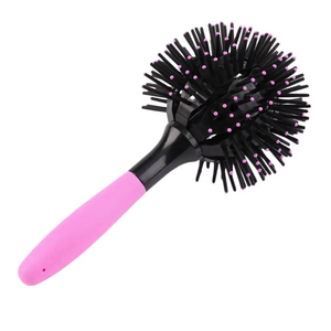 Peine de <span class=keywords><strong>bola</strong></span> de <span class=keywords><strong>360</strong></span> grados personalizado <span class=keywords><strong>cepillo</strong></span> de pelo profesional de salón resistente al calor 3D redondo desenredante <span class=keywords><strong>cepillo</strong></span> de pelo rizado - Product Image 1