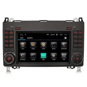 Erisin ES3172B 7 "Android 10.0 GPS navigasyon DAB Carplay OBD TPMS DAB araba radyo Mercedes Benz A sınıf
