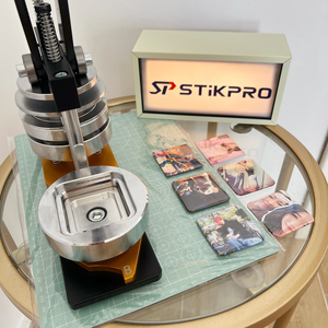 65*90Mm DIY Nút Nhà Sản Xuất Tủ Lạnh Nam Châm Nút Huy Hiệu Máy Làm + Giấy Cắt + 100Pcs Nam Châm - Product Image 6