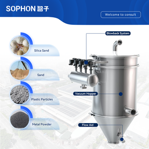 SOPHON fabrika doğrudan satış paslanmaz çelik dikey toz granül pnömatik vakum konveyör besleyici ekipmanları - Product Image 6
