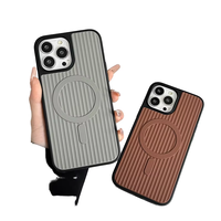 Coque de téléphone en acrylique de luxe anti-traces de doigts et antichoc pour iPhone 14 13 12 15 16 17 Pro Max avec protection magnétique de l'appareil photo