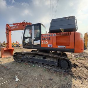 Excavatrice Hitachi ZX240-3G/ZX240LC-3G d'occasion, 24 tonnes, capacité de la benne de 1,2 à 1,4 m, moteur Isuzu, pompe, équipement de construction et d'exploitation minière - Product Image 1