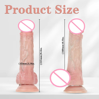 Dildo réaliste doux et épais pour adultes gays, jouet sexuel pour femmes, avec ventouse, gros pénis, plug anal, masturbateur vaginal, pénis en silicone