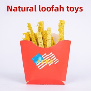 ของเล่นเคี้ยวสำหรับแมวและสุนัข รูปทรงเฟรนช์ฟรายส์ ทำจากใยบวบธรรมชาติ ปลอดภัย ไม่กันน้ำ ช่วยขัดฟัน บรรจุในถุง OPP - Product Image 3