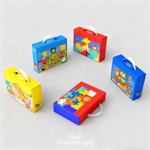 <span class=keywords><strong>2025</strong></span> Tùy Chỉnh Phổ Biến Trẻ Em Của Ngày Hộp Quà Tặng In Kỹ Thuật Số Miễn Phí Thiết Kế Đồ Chơi Bao Bì Hộp Loq Moq Sóng Xử Lý Hộp Cho Đồ Chơi - Product Image 2