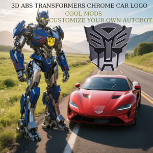 Autocollants 3D en plastique pour voiture, logo <span class=keywords><strong>Autobots</strong></span> cool, emblème <span class=keywords><strong>Transformers</strong></span>, autocollant de queue, décoration de moto, vélo, voiture - Product Image 2