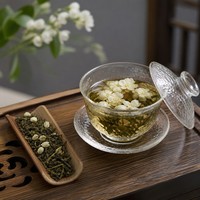 Thé Jasmine Piaoxue en feuilles entières 250g, thé vert parfumé de qualité supérieure, arôme intense, en vrac du Guangxi