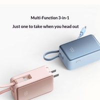 Chargeur portable universel compact en plastique tout-en-un avec prise murale pliable 20000 mAh à charge ultra-rapide pour vente en gros