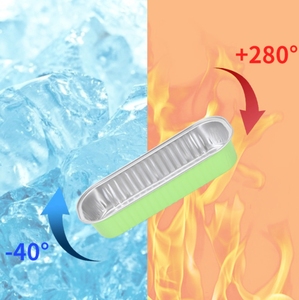 200ml di pane <span class=keywords><strong>rettangolare</strong></span> <span class=keywords><strong>vassoio</strong></span> usa e getta <span class=keywords><strong>torta</strong></span> foglio di imballaggio in alluminio foglio di cottura teglie per pane - Product Image 5