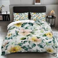 Nouvelle conception imprimée, ensemble de literie 3 pièces de 1,1 kg (203x229 cm) - 1 housse de couette, 2 taies d'oreiller, ensemble de draps, couette d'hôtel