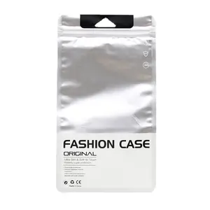 3 Size Mobile Case Clear Packaging Plastic Bag with Hang Hole Resealable Mobile Phone Accessories Poly Bags