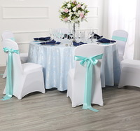 Satin Chaise Ceintures Cravates Décoration Chaise Arcs Élastique Stretch Événement Fête De Mariage Banquet Spandex Chaise Couvre