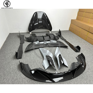 Nouveau kit carrosserie de conversion RYFT Style en fibre de carbone semi-sèche brillante à tissage sergé pour 720S 2015-2018 : capot, diffuseur, spoiler, côtés - Product Image 3
