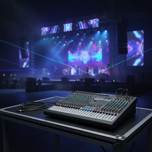 <span class=keywords><strong>Console</strong></span> de musique professionnelle alimentée IPALEAD MC-424 à 24 canaux avec Bluetooth, son surround, <span class=keywords><strong>entrée</strong></span> TRS/RCA/XLR, contrôleur DJ 48V - Product Image 3