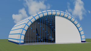 Structures de dôme gonflables commerciales pour hangar d'<span class=keywords><strong>avion</strong></span> tente pneumatique tente d'<span class=keywords><strong>avion</strong></span> gonflable tente d'<span class=keywords><strong>hélicoptère</strong></span> gonflable - Product Image 5