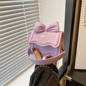 Elegante Europese En Amerikaanse Kids Mini Crossbody Lederen Tas-Koreaanse Zoete Socialite Stijl Trendy Mini Crossbody Tas - Product Image 5