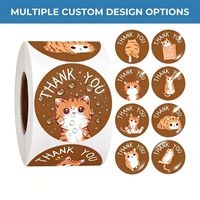 Autocollants en vinyle imperméables personnalisés - Étiquettes rondes de 2 pouces imprimées en UV pour l'emballage et la marque des entreprises (500 PCS/rouleau) Vente en gros