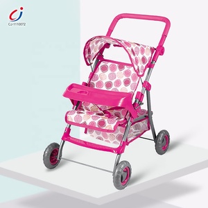 Cadeaux pour filles, jeu de simulation de <span class=keywords><strong>maison</strong></span>, poussette <span class=keywords><strong>pliable</strong></span> en fer, ensemble de poussette pour poupée bébé - Product Image 5