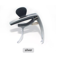 Accordeur de guitare classique en gros du fabricant Clip d'accord en aluminium de style chaud avec fente pour carte pour ukulélé et capo