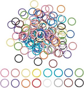 Marqueurs de mailles circulaires en métal fantaisie, plusieurs couleurs, prix de gros abordable - Product Image 1