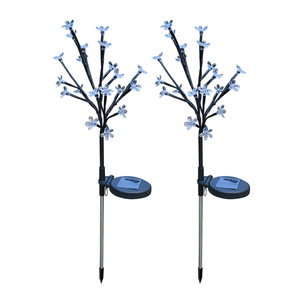 Huichu <b>Solar</b> <b>Flower</b> Lamp Led Garden <b>Light</b> Outdoor Decorative Cherry Blossom Stake <b>Light</b> With <b>Solar</b> Panel - Product Image 5