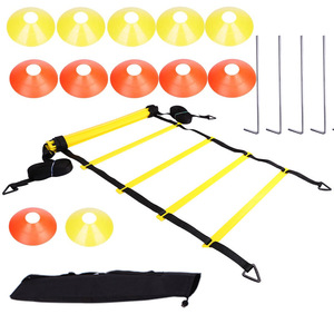 Ensemble d'Équipement d'Entraînement Personnalisé pour Agilité, Vitesse, Football et Soccer, avec Échelle, Cônes, Haies et Parachute - Product Image 5