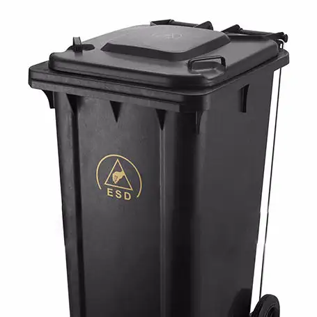 120L Anti static Günstige ESD Kunststoff Mülleimer Abfall behälter für elektronische Fabrik