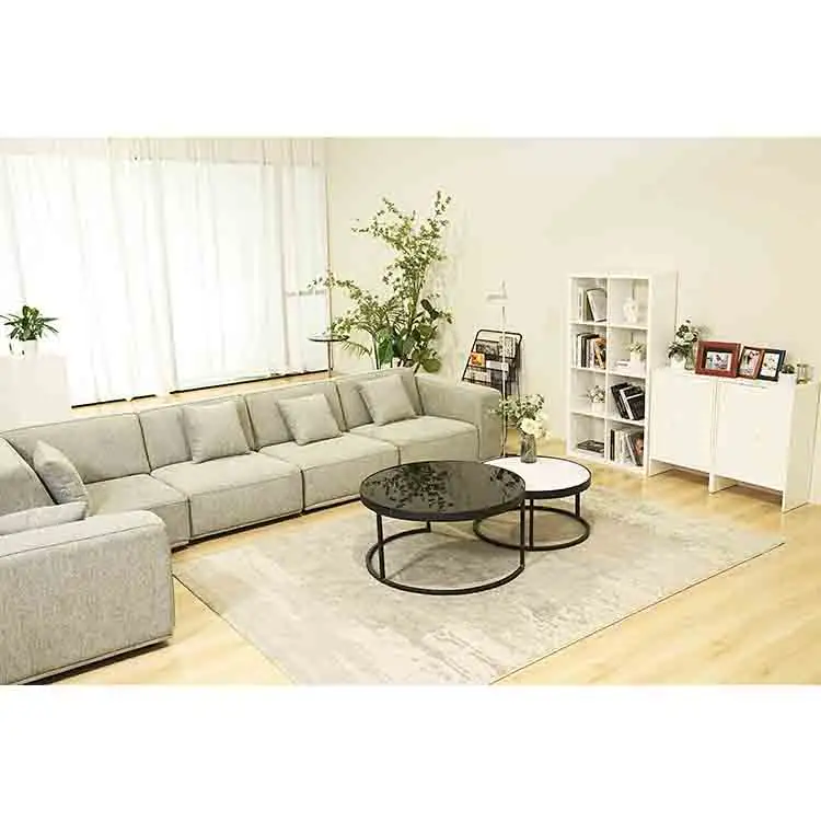 Yeni italiano avrupa modern koltuk oturma odası köşe l şekli kesit kanepe set mobilya