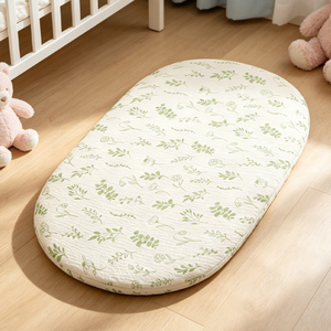 Sábana de Cuna de Algodón Crepé de Doble Capa 85x45x5cm, Transpirable, Ajustable, con Certificación de Seguridad Clase A, para Recién Nacidos - Product Image 4