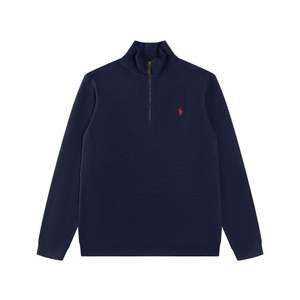 人気の高級ブランド、ハーフジップシャツ、ポロシャツ、メンズファッション、ポール刺繍ニットプルオーバー、カジュアルスウェットシャツ - Product Image 2