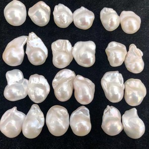Bán Buôn 15-26Mm Kích Thước Lớn Màu Trắng Tự Nhiên Nước Ngọt Baroque <span class=keywords><strong>Loose</strong></span> Ngọc Trai Đồ Trang Sức - Product Image 2