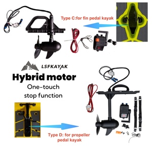 Nouveau <span class=keywords><strong>moteur</strong></span> électrique hybride 12V/24V en aluminium léger et haute efficacité avec arrêt à un bouton pour kayak à pédales <span class=keywords><strong>de</strong></span> pêche, bloc anodique - Product Image 6