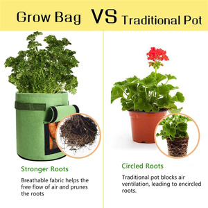 Sacs de culture pour plantes de jardin et de maison, très demandés, pots à fraises, conteneurs de culture de légumes, seaux de plantation <span class=keywords><strong>en</strong></span> feutre non tissé - Product Image 2