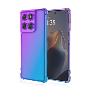 Funda para Teléfono Moto <span class=keywords><strong>Edge</strong></span> 60 Fusion Premium, Hecha a Mano, de TPU, Resistente a Impactos, con Diseño Transparente en Degradado - Product Image 1