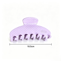 Pince à cheveux coréenne vintage en acétate à pois colorés pour femme, idéale pour chignon arrière, accessoires capillaires – Vente en gros