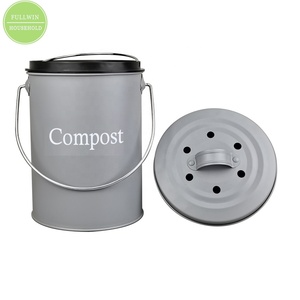 Indoor Compost Bucket for Kitchen Countertop Odorless Compost Pail for Kitchen Food Waste with Carrying Handle FWT0212
