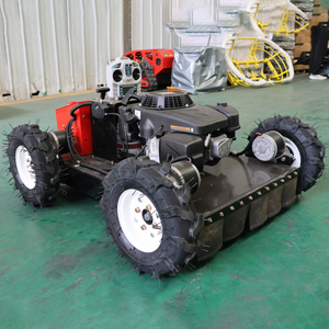 <span class=keywords><strong>Robot</strong></span> de cortacésped sobre orugas con control remoto eléctrico directo del fabricante en el jardín - Product Image 4