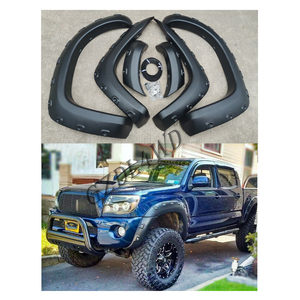 Kit de guardabarros de arco de rueda negra con textura ABS para camión estilo OE con remache de bolsillo para TOYOTA 2rd Gen TACOMA 2004-2011 accesorios de coche - Product Image 1