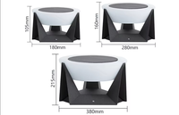 Lámpara Solar de Jardín LED de 3W con Clasificación IP65, Impermeable, para Postes y Cercas Exteriores