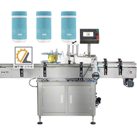 Máquina Etiquetadora Automática MTW para Botellas Redondas, Etiquetas Autoadhesivas para Frascos de Polvo y Botellas de Gránulos